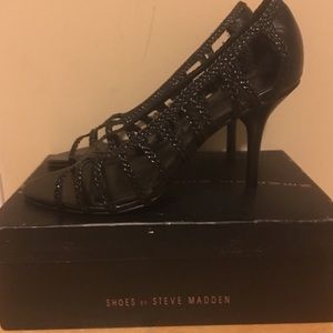 Black Steve Madden Olia Sandals - size 9 1/2